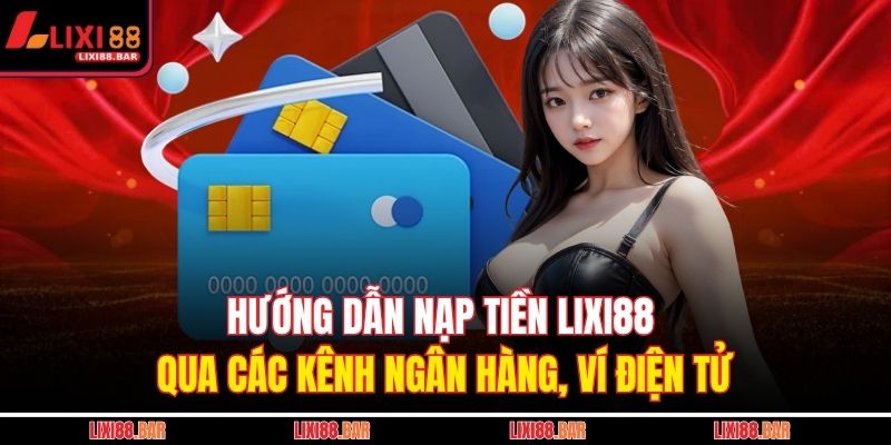 Hướng dẫn nạp tiền LIXI88 qua các kênh ngân hàng, ví điện tử